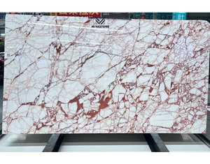 Dalles de marbre modernes élégantes et luxueuses, pierre naturelle chaude, revêtement de sol intérieur, panneaux muraux, dessus de table à manger, poli, adouci, imperméable - Product Image 1