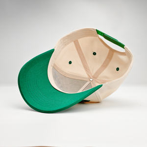 قبعة بيسبول ذات خمسة ألواح بلونين وتصميم هيكلي - قبعة مسطحة الحافة مطرزة بنمط فواكه للجنسين مناسبة لأزياء الهيب هوب والشارع - Product Image 2