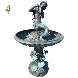 Vente en gros de statues de sirène en bronze statue de sirène <span class=keywords><strong>nue</strong></span> en bronze pour jardin sculpture de sirène réaliste - Product Image 6