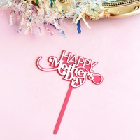 Muttertags-Acryl-Cake-Topper Anpassbare Größe für Muttertags-Kuchendekoration Partyzubehör Kuchendekoration