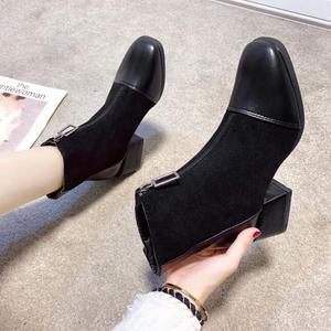 <strong>Women</strong> <strong>Boots</strong> Fashion Square Toe <strong>s</strong> for <strong>Women</strong> Short <strong>Boots</strong> <strong>Women</strong> <strong>Low</strong> <strong>Heel</strong> <strong>Ankle</strong> <strong>Boots</strong> - Product Image 2