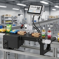 Imprimante jet d'encre haute résolution polyvalente Codpad, machine de codage de date à jet d'encre de qualité industrielle pour la traçabilité des batteries industrielles