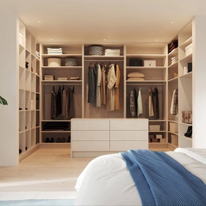 <span class=keywords><strong>Armario</strong></span> Vestidor Personalizable con Isla de Madera y Cajones, Diseño Moderno para Almacenamiento en Villas - Product Image 1