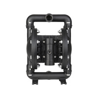 Pompe d'irrigation pneumatique portable à diaphragme basse pression en acier moulé (CS) robuste de 1 pouce pour usage agricole, résistante à l'abrasion des liquides et au sable