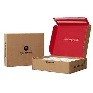 Logo Kustom Kertas Cetak Caja Carton De Envio Kotak Pengiriman Persediaan Kemasan Kotak E Commerce dengan Logo