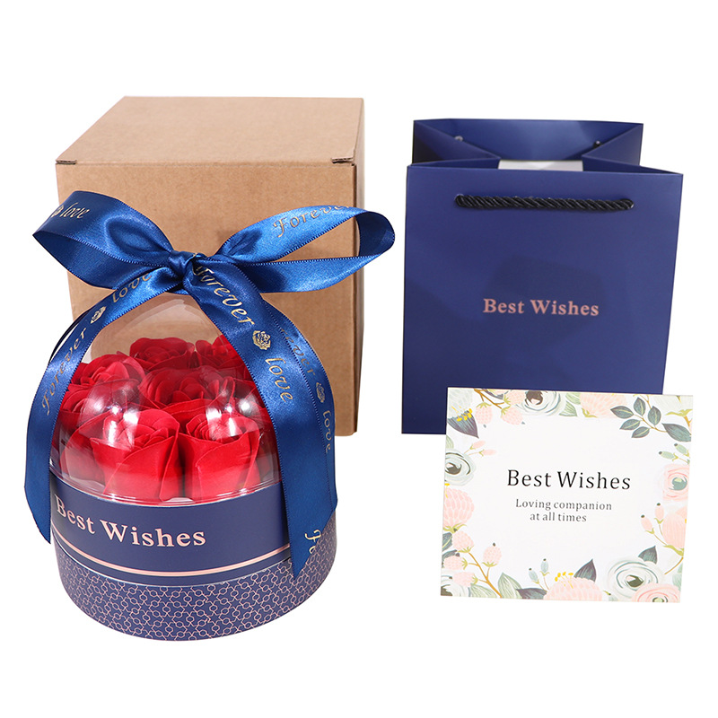 Royal blue (box + flower + bag + card + small box)