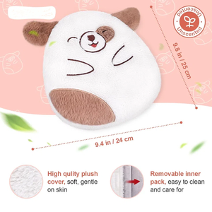 Microwavable Cute Puppy Warm Therapy Bebé <span class=keywords><strong>Ansiedad</strong></span> Alivio de cólicos Juguete de peluche Animal de peluche con granos naturales - Product Image 3