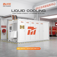 Contenedor de Baterías de Iones de Litio Lifepo4 MATE 3MWH 5MWH de 20 Pies con Refrigeración Líquida BESS para Almacenamiento de Energía Solar con Protección Contra Incendios