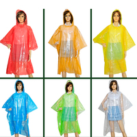 Imperméables jetables transparents en plastique pour filles, pour les sorties et la pluie (OEM)