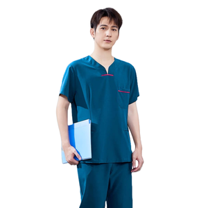 Alta Calidad Personalizable Barato Hospital Uniforme Proveedor Moda Enfermera Scrub Set Trabajo Uniforme Hospital Scrub - Product Image 5