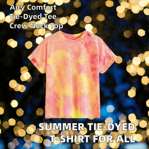 Camiseta Tie Dye con Diseño Personalizado de Fábrica OEM/ODM, Camiseta Transpirable de Algodón Peinado con Estampado Puff y Serigrafía al por Mayor - Product Image 2