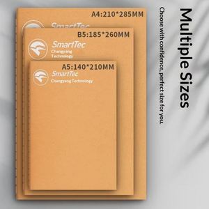 Carnet vintage personnalisé format A5 avec couverture en papier kraft, logo, couverture rigide, agenda, journal, bloc-notes, bloc-notes personnalisable pas cher - Product Image 3