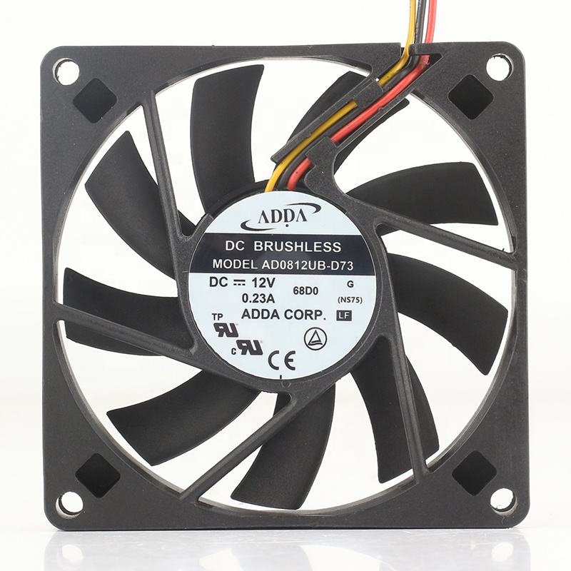 ADDA 48V 24V 5V DC12V 0.23A EC AC 80x80x15mm Cooling Fan