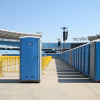 Toilettes portables modulaires préfabriquées avec lavabo et douche pour chantier