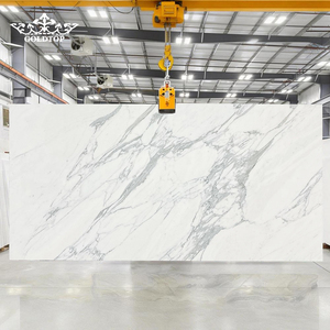 Goldtop Stone Hot Selling Calacatta <b>White</b> Marble Tiles 24x24 Inch with Customized Size for Interior Wall and Floor Decoration - Product Image 6
