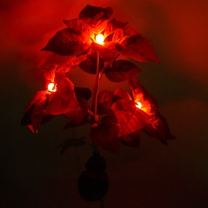 Fourniture transfrontalière solaire LED lumineuse lampe à fleurs artificielles arrangement saisonnier extérieur pour sol de cour de maison de noël - Product Image 4