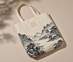 Sac fourre-tout en toile personnalisable Sac à provisions pliable écologique portable et réutilisable confortable et durable avec logo personnalisé - Product Image 3