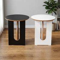 Table basse en bois moderne, durable et intelligente avec réfrigérateur et haut-parleurs pour le salon