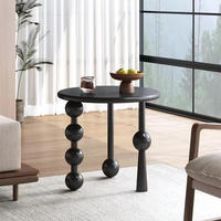 Table basse en bois massif noyer, petite, mobile, minimaliste, moderne et simple, pour salon, appartement ou balcon