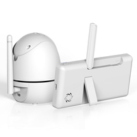 Caméra de surveillance pour bébé de 5 pouces, inclinaison et rotation, téléphone pour bébé, audio bidirectionnel, capteur de température, moniteur vidéo pour bébé avec caméra et audio