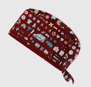 Tùy Chỉnh In Ấn Phẫu Thuật Mũ Người Đàn Ông Phụ Nữ Y Tế Chà Mũ Có Thể Điều Chỉnh Nha Khoa Phòng Khám Bác Sĩ Hat - Product Image 3