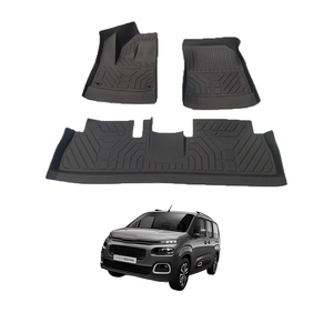 Usine en gros caoutchouc Deep Dish Matting personnalisé TPE 3D tapis de sol de voiture utilisation pour <span class=keywords><strong>BERLINGO</strong></span> 2019 - Product Image 1