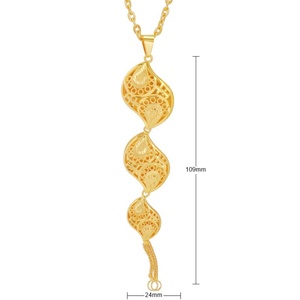 JXX Colgante de Alta Calidad con Tres Colgantes Unidos, Joyería Masculina de Oro 24K Estilo Dubái, Venta al por Mayor - Product Image 6