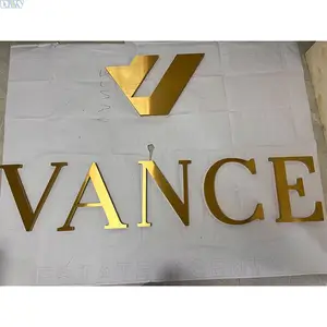 High Quality Wall Letters Diy Alphabet Letter Signs Custom Gold Brushed Stainless Steel Letters With Factory Price