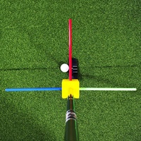 Alat Bantu Latihan Golf SwingPerfect untuk Menyelaraskan Wajah Putter, Klip Shaft Putter 3 Warna, Batang Penunjuk Arah, Alat Bantu Periksa Sendiri untuk Menyelaraskan Wajah Putter
