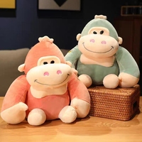 Peluche Gorille de 12 pouces, jouet en coton PP doux, poupée singe rembourrée, stock direct usine, fournisseur mondial, prix abordable, achat en gros