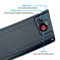 Bestseller Batterie au lithium-ion pour vélo électrique de type Scimitar 24V 36V 8.7Ah, vélo pliable pour utilisation en ville