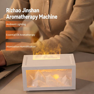 Nuevo humidificador portátil de escritorio New Trend 5V Snow Mountain Sunshine Spray con cambio de color, difusor de aroma con efecto de llama y luz nocturna. - Product Image 3