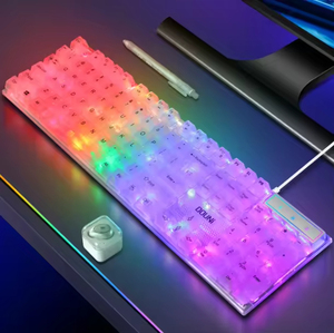 Colorful Glow Rgb Transparent <b>Keyboard</b> Mechanical Touch Laptop Game Wired <b>Keyboard</b> Switches - Product Image 1