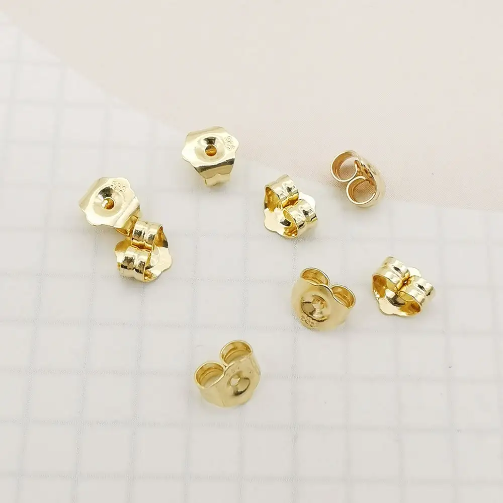 Bijoux en or 10K/14k en gros, boucle d'oreille arrière, accessoires de bricolage, bouchon, Clips papillon pour boucle d'oreille