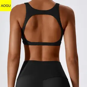 New Design Wholesale Custom Removable Pad Yoga Bra High Quality Fitness Sports Bra Women Workout Gym For Women