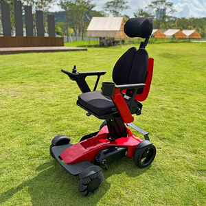 Nueva Silla de Ruedas Eléctrica Todoterreno con Ruedas Delanteras Mecanum de Alta Resistencia para Escalar, con Motor sin Escobillas de 400W y Conducción Suave - Product Image 2