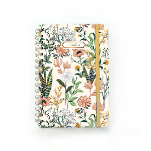 Carnet à spirale moderne avec design personnalisé, pages colorées, élastique, fournitures de bureau et scolaires essentielles pour la vie quotidienne - Product Image 1