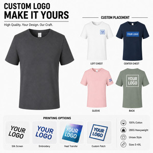 เสื้อยืดคอตตอนแท้ 100% หนัก 260 กรัม คอกลม  ไม่มีลาย  สำหรับผู้ชายและผู้หญิง ขายส่ง ไซส์ใหญ่พิเศษ S-4XL รับสกรีนโลโก้ - Product Image 4