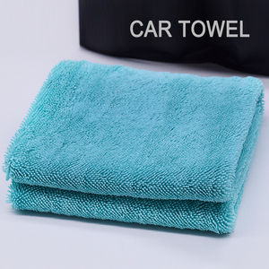 Toalla de microfibra de bucle retorcido para secado de coches, OEM/ODM, venta al por mayor, paño mágico para limpieza en seco, cuidado automotriz, toalla de limpieza para detallado. - Product Image 1