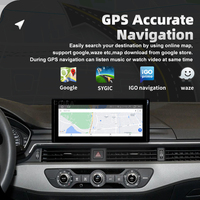 Lecteur DVD de voiture avec système Android 12, navigation GPS multimédia pour Audi A4 B9 A5 2017-2019, écran Android Auto avec commande