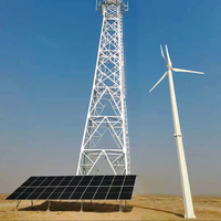 Générateur d'énergie solaire hybride éolienne 5kw système d'éolienne solaire 20 kw avec batterie lifepo4