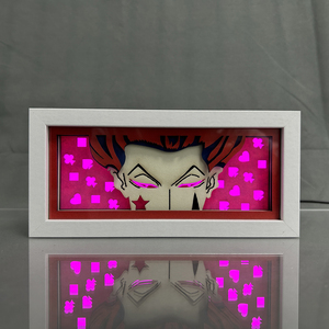 <span class=keywords><strong>Hunter</strong></span> X <span class=keywords><strong>Hunter</strong></span>อะนิเมะกล่องไฟMDFกรอบไม้เลเซอร์กระดาษตัดกล่องเงาHisoka LightboxไฟLedสําหรับตกแต่งห้อง - Product Image 3