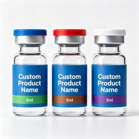 Étiquettes personnalisées pour flacons de 3 ml, 5 ml, 10 ml, 20 ml, 30 ml, étiquettes adhésives en vinyle imperméables pour peptides, étiquettes pour cosmétiques