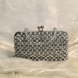Sac de soirée haut de gamme pour femme, design unique orné de perles, portefeuille transfrontalier au design innovant, sac cadeau - Product Image 6
