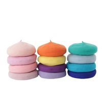 Béret en laine de cachemire britannique pour femme et homme, modèle Leisure Mushroom Deep Round Crown, en promotion