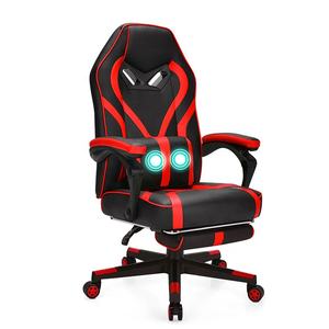 Chaises de jeux vidéo de massage rouges pour adultes Silla Cadeira <span class=keywords><strong>Gamer</strong></span> confortablement assis pour de longues sessions de jeu - Product Image 3