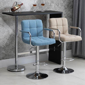 Tabourets de bar modernes en cuir PU réglables en gros, pivotants, à hauteur réglable, pour salle à manger, hôtel, comptoir de cuisine, restaurant - Product Image 2