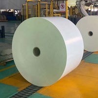 Rouleaux de papier enduit de PE écologiques jetables, haute densité, GC1 GCU, personnalisés, certifiés FSC, pour gobelets, bols, contenants, emballages, cartons