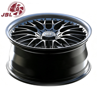 Nouvelles jantes forgées deux pièces de 18 à 26 pouces, noir brillant, multi-rayons, rebord poli, 5x112 5x120 20mm, adaptées pour le tuning de voitures de sport