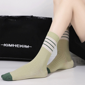 Jingwen OEM Calcetines De Mujer righe <span class=keywords><strong>calzini</strong></span> <span class=keywords><strong>fantasia</strong></span> donna - Product Image 5